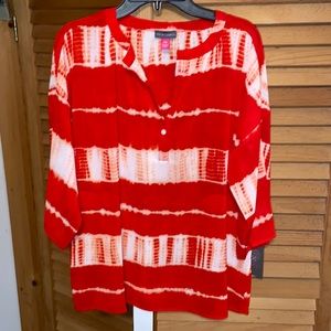 VINCE CAMUTO VIVID CHARM BLOUSE NWT